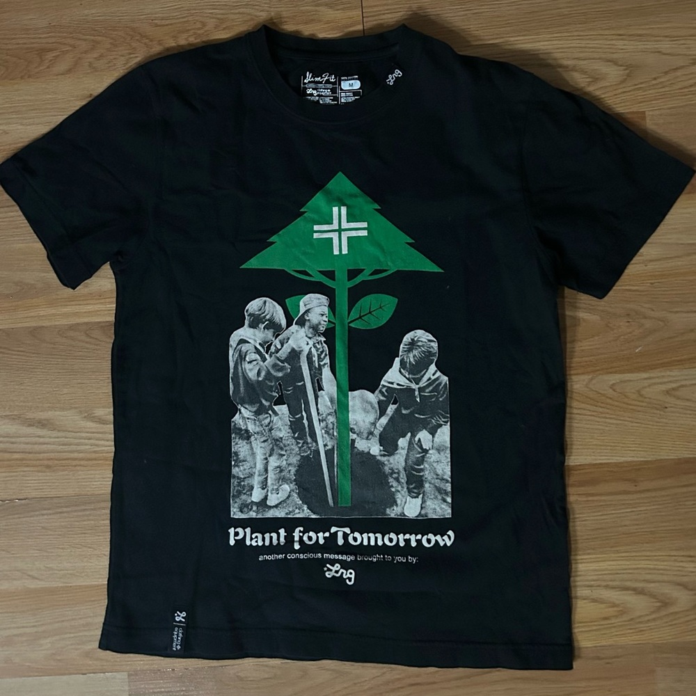 Vintage LRG Plant For Tomorrow Black Tshirt Med Hip Hop Urban Street Wear